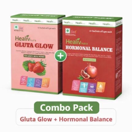 Healiv Nutra Glow & Balance Combo – Gluta Glow + Hormonal Balance